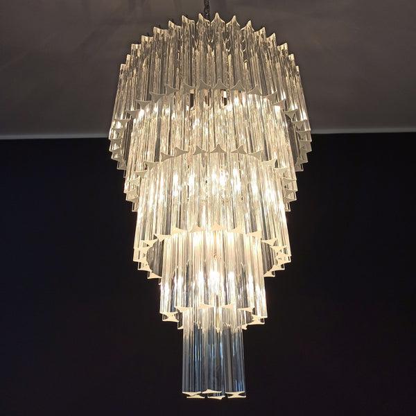 Murano Glass Chandelier with 111 transparent threads