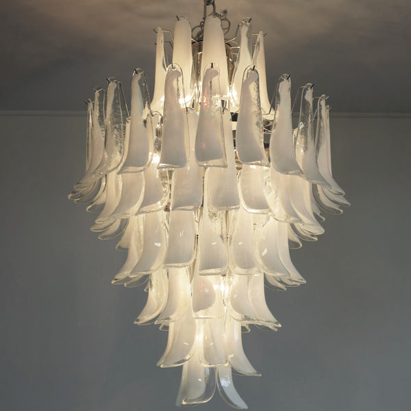 Murano Chandelier Mazzega with 85 glass petals