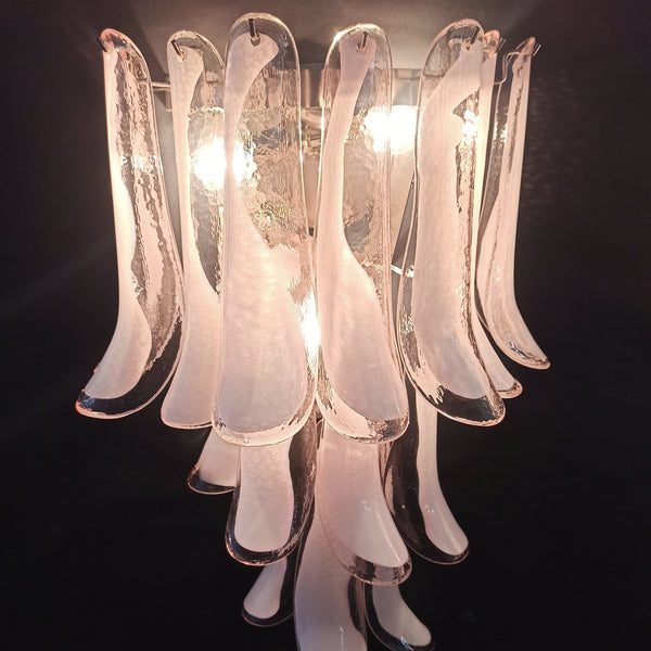 Murano Wall Lights with 16 lattimo glass petals