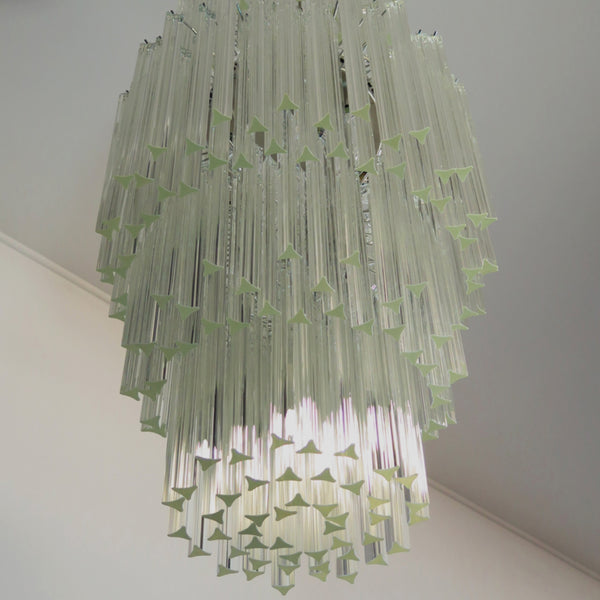 Murano Chandelier Transparent tridri with 242 prism - Arianna model