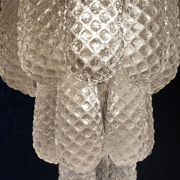 Murano glass chandelier with 75 glass petals drop