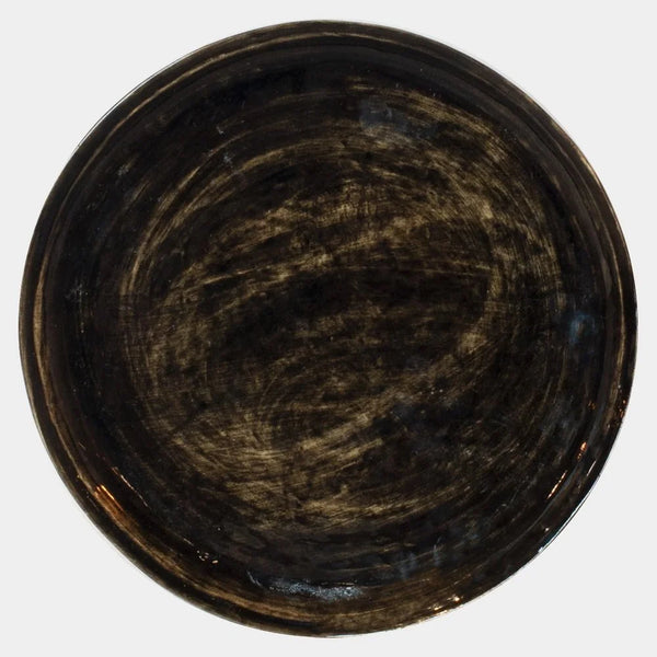 Dinner plate Dark Brown Rustic