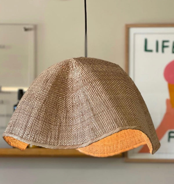 Wicker Basket Taklampe