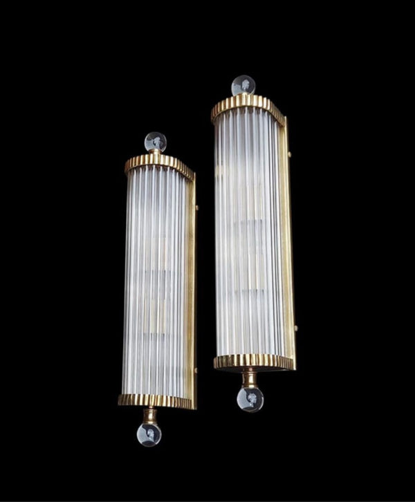 French art deco wall sconces pair