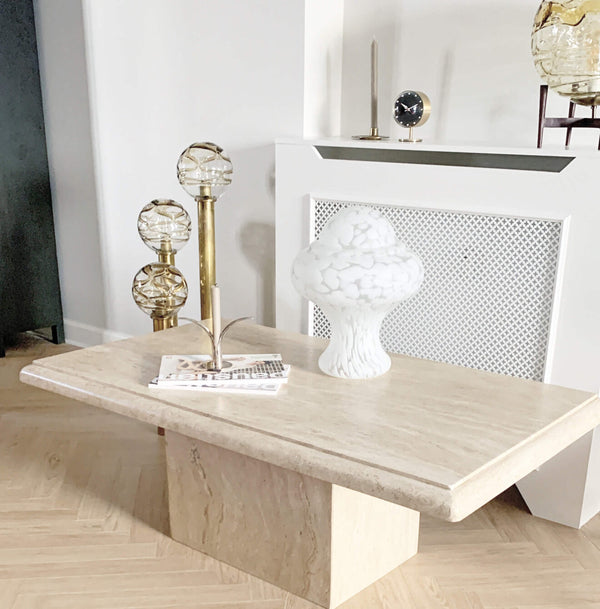 Travertine Fungo Sofabord