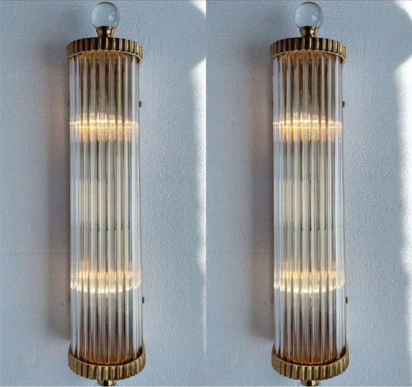 French art deco wall sconces pair