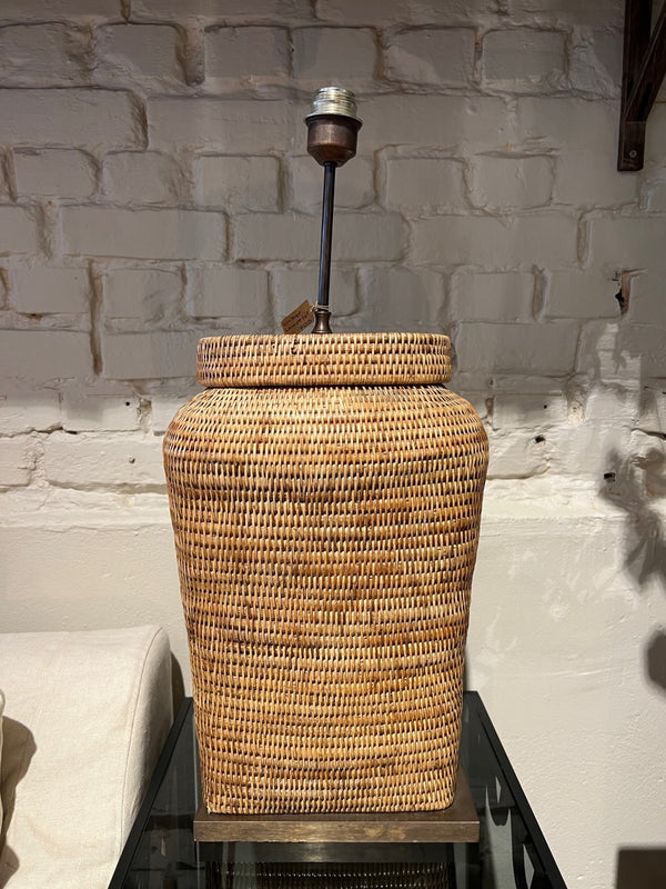 Rattan Table Lamp Base Large
