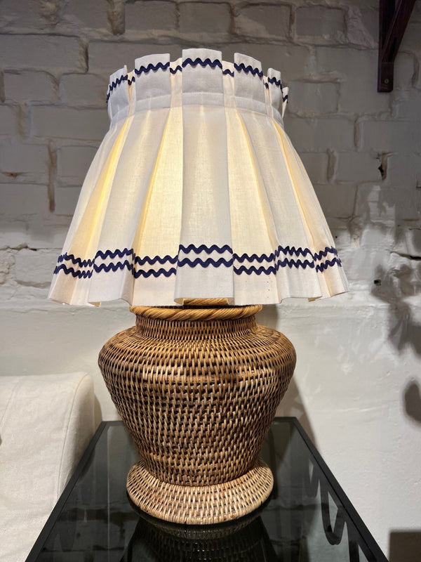 Vintage Rattan Table Lamp Base Medium