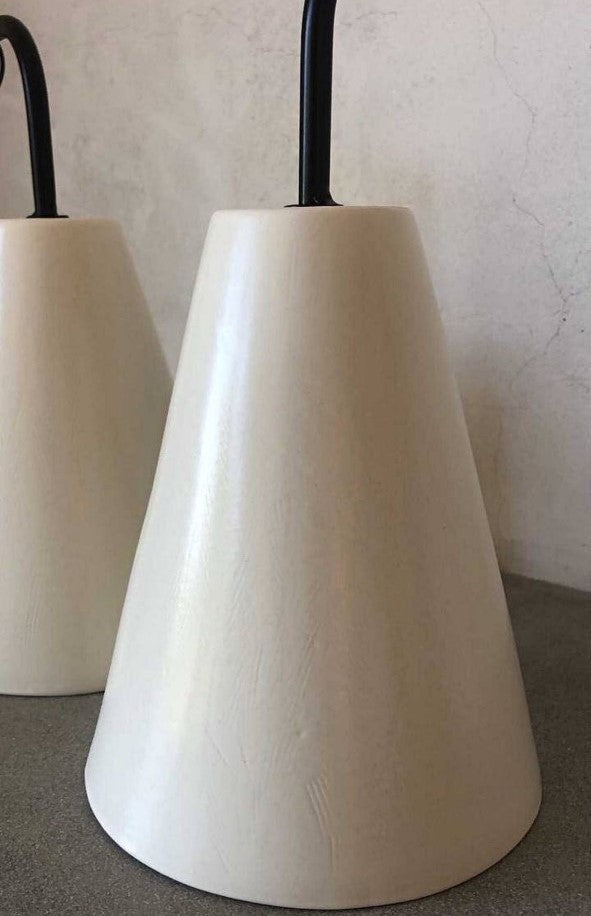 Pair of Ceramic Wall Sconce Glazed
