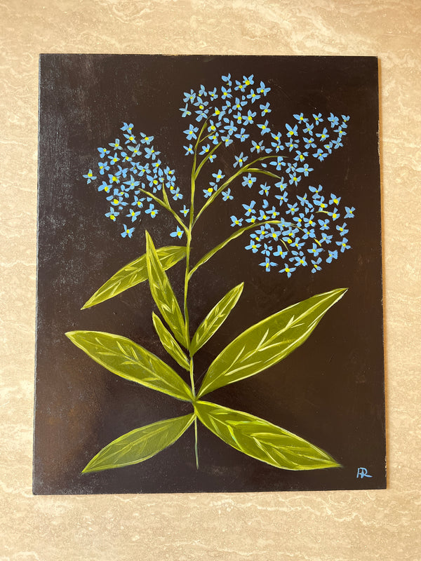 Forget-me-not Flower Oil Painting Original