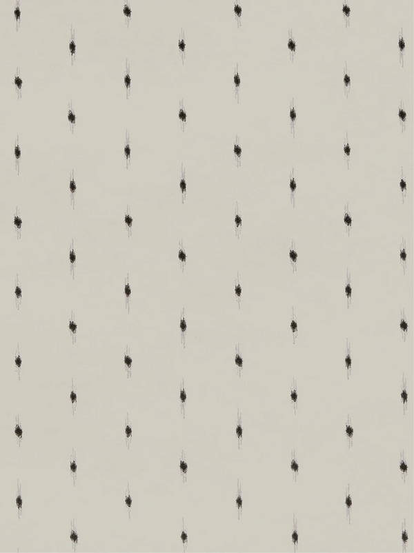 Helene Blanche drop wallpaper Charcoal