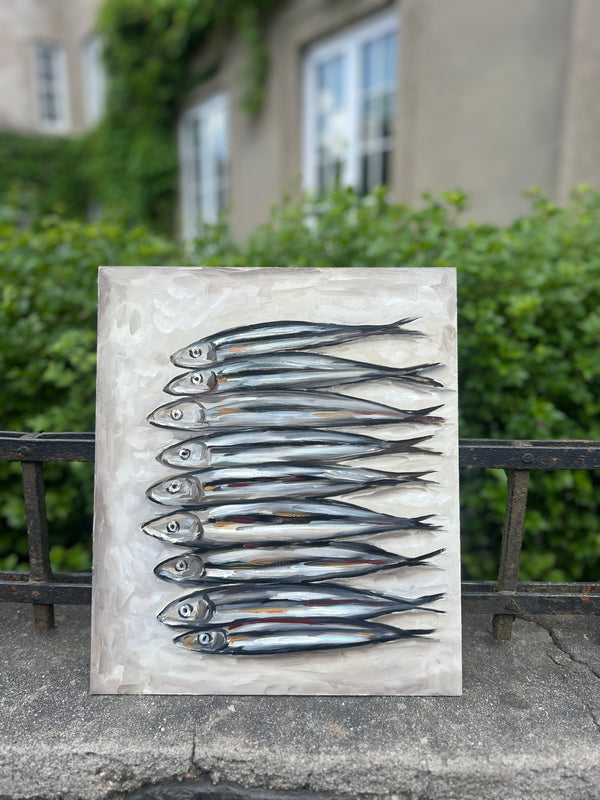 Sardines Oil painting Original