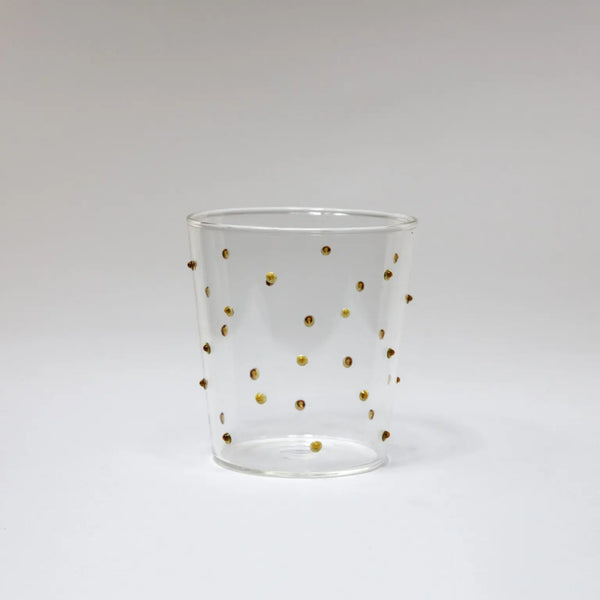 Venezia Glass with Amber Dots