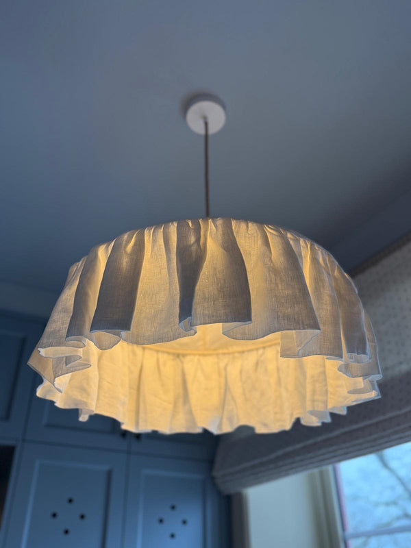 Alice Palmer Pantry Pendant, Hvit lin