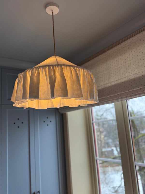 Alice Palmer Pantry Pendant, Hvit lin