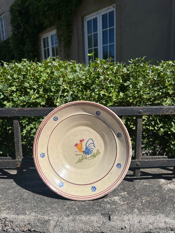 Vintage Plate from Puglia with Rooster