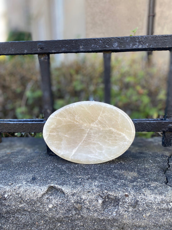 Såpeskål, oval, onyx
