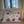 Helene Blanche pute, Moirè stripe amber / italiensk tekstil 60x40