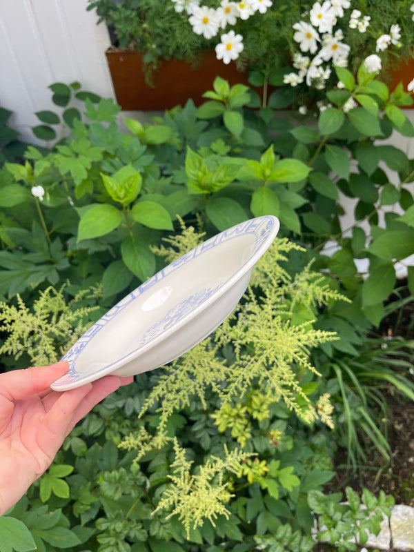 Gien Oiseau Bleu, Suppetallerken
