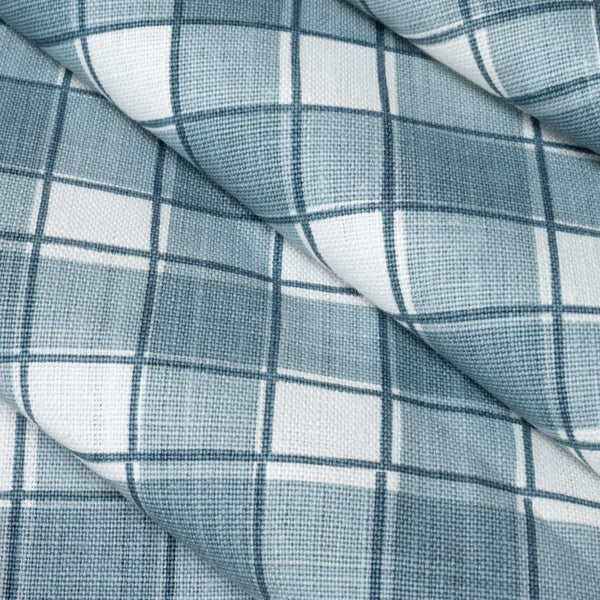 Gingham - Blue Stoff Cathy Nordström