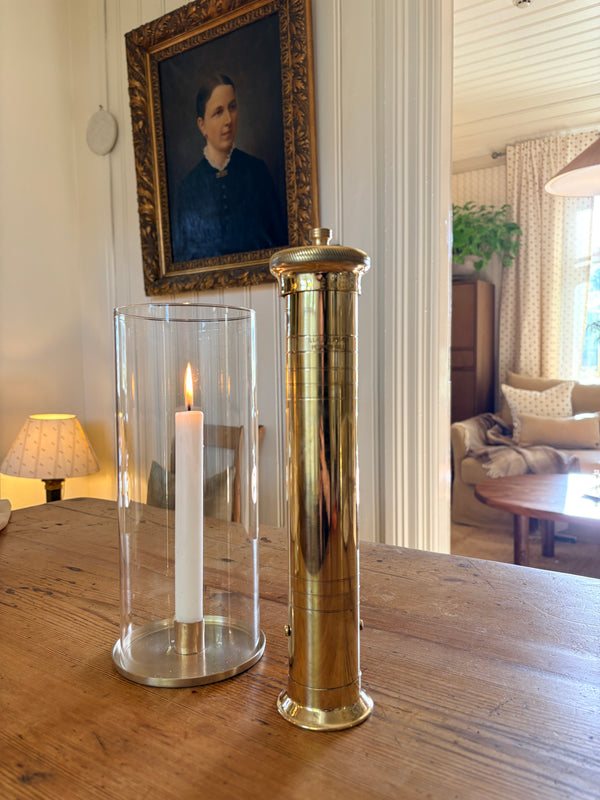 Pepper mill, Brass 33cm