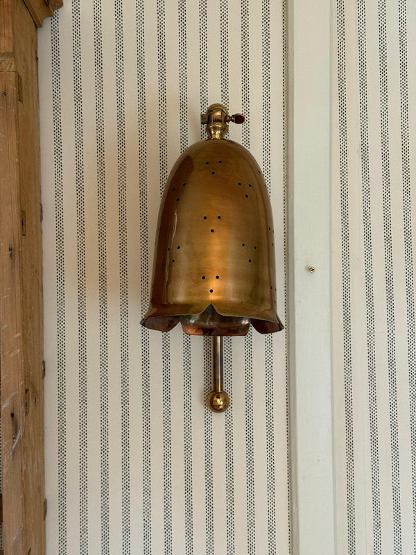 Vegglampe messing