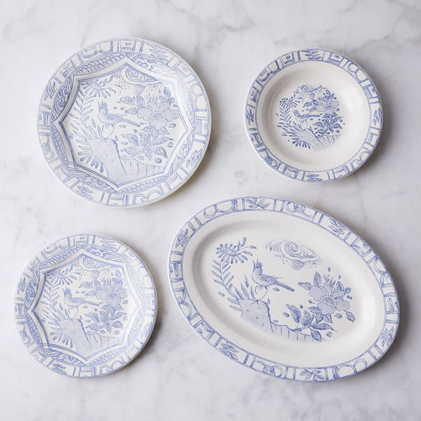 Gien Oiseau Bleu, Serveringsfat