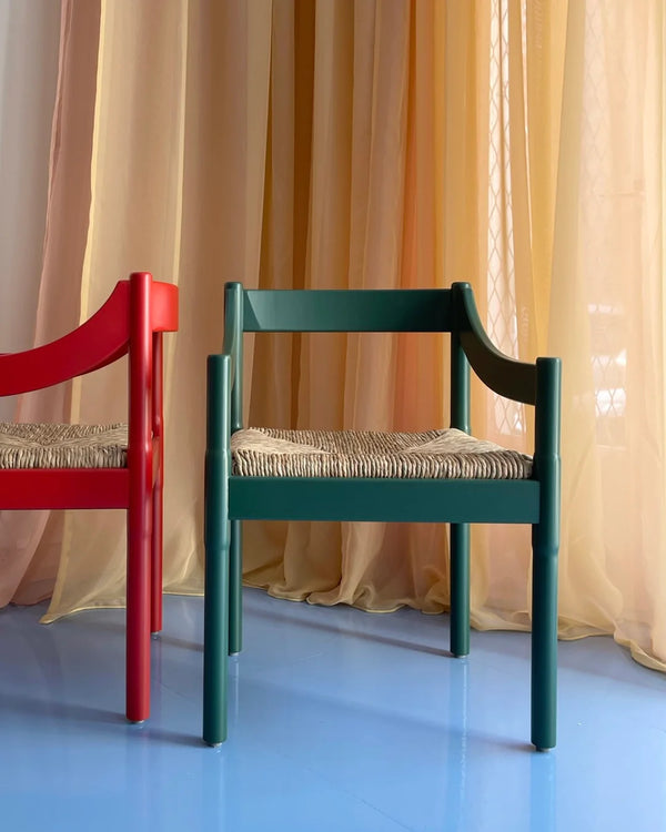 Carimate Carver Chairs by Vico Magistretti