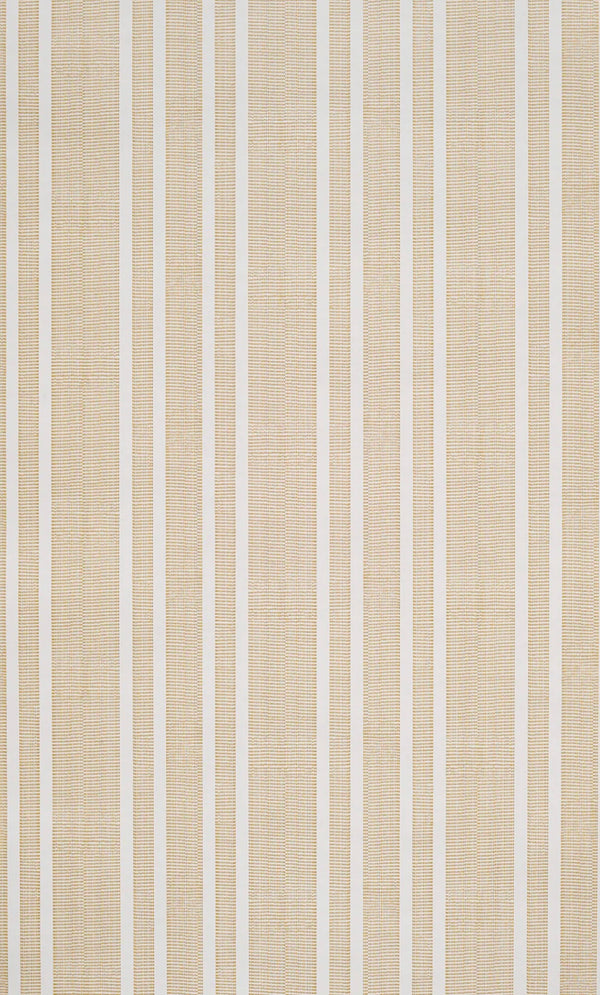Helene Blanche Needlepoint Stripe Wallpaper, Ochre