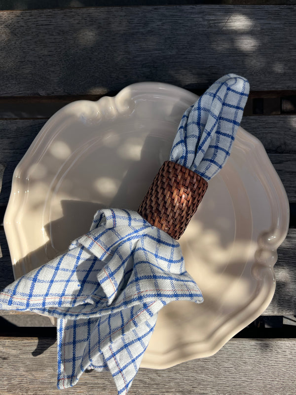 Lin serviett, gingham