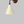 Vegglampe messing og glanset skjerm