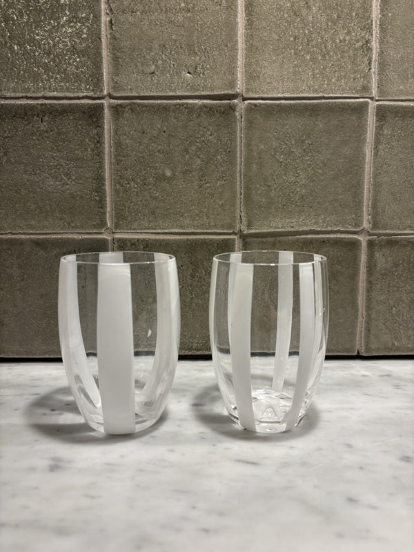 Portofino glass med striper