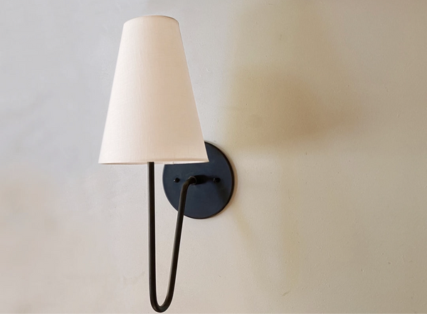 Wall lamp linen shade