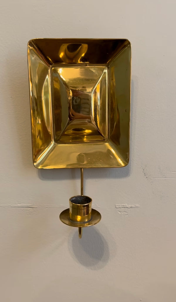 Pair of Brass Sconces