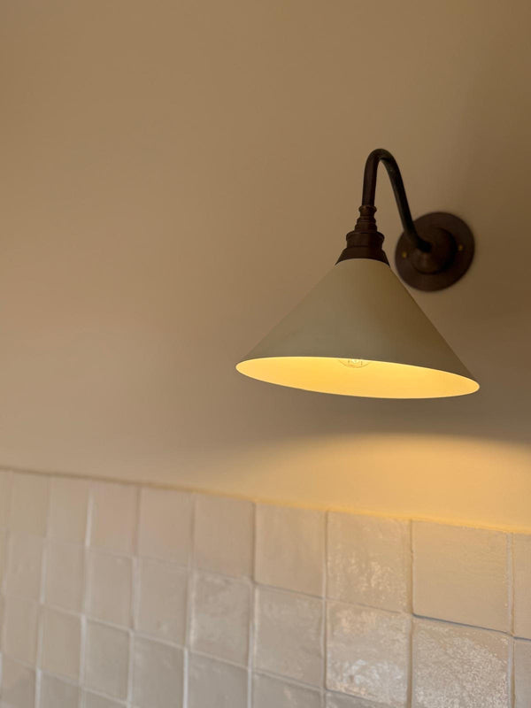 Vegglampe French bistro , krem