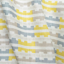 Marianne - Lemon Blue fabric Cathy Nordström