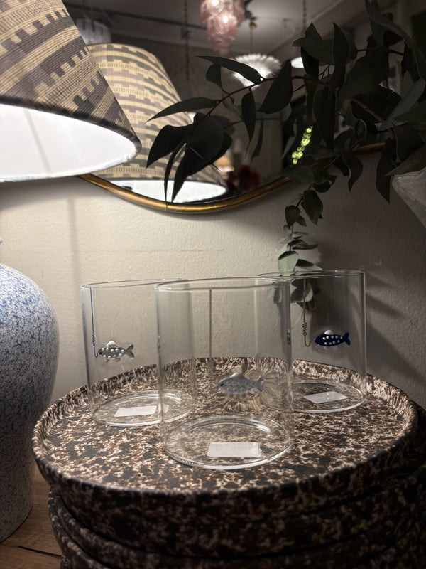 Tidal glass med fisker