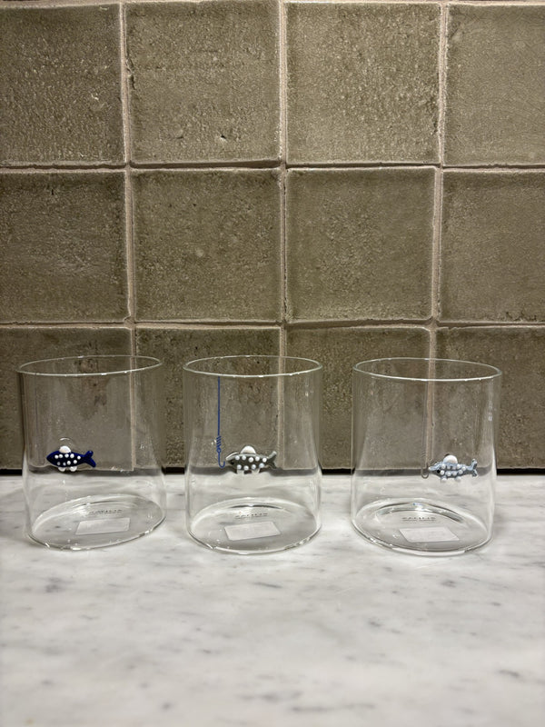 Tidal glass med fisker