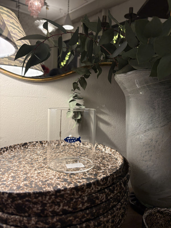 Tidal glass med fisker