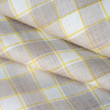 Gingham - Taupe fabric Cathy Nordström