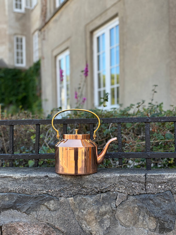 Kaffe/te kanne kobber og messing