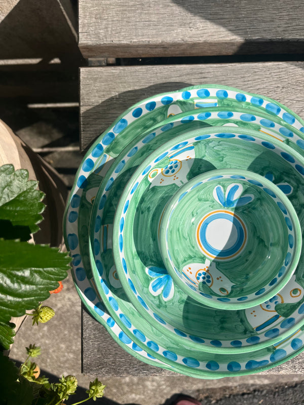 Amalfi Tableware, Turquoise Fish
