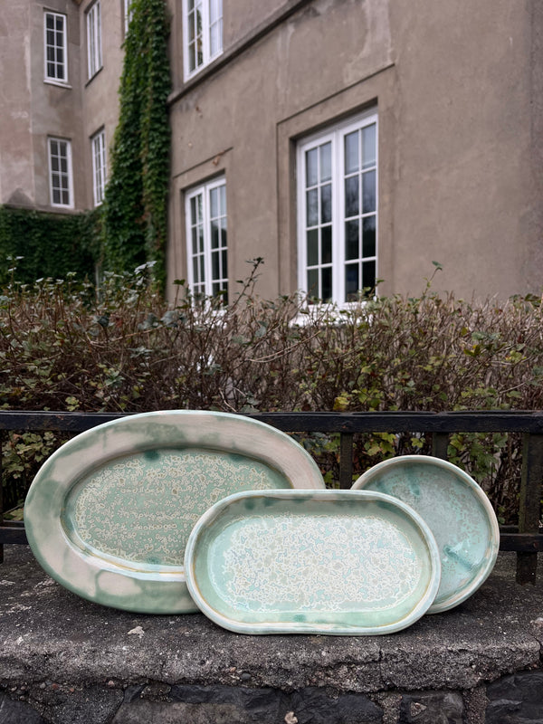 Keramikk skål lys grønn