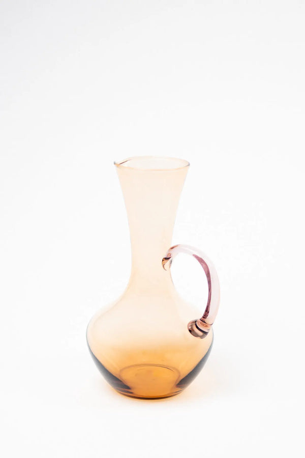 Glass Mugge brun/rosa