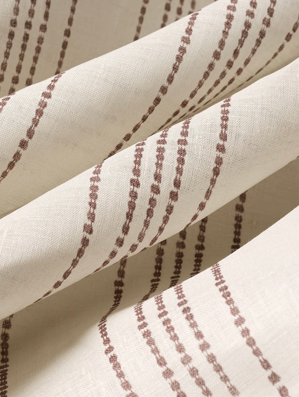 Helene Blanche Vera's Stripe Fabric, Burgundy