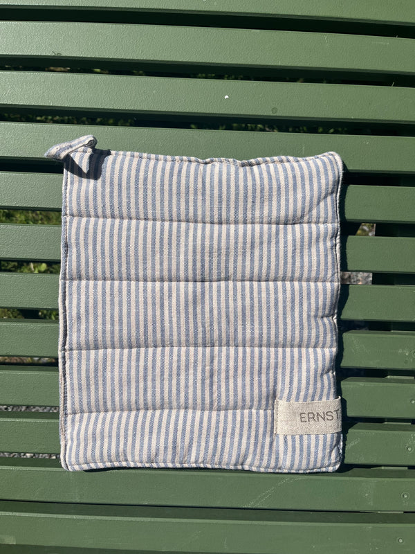 Grytevott striper blå/beige
