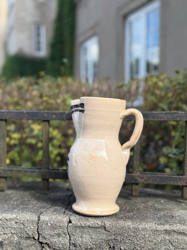 Keramikk karaffel Puglia blå hane
