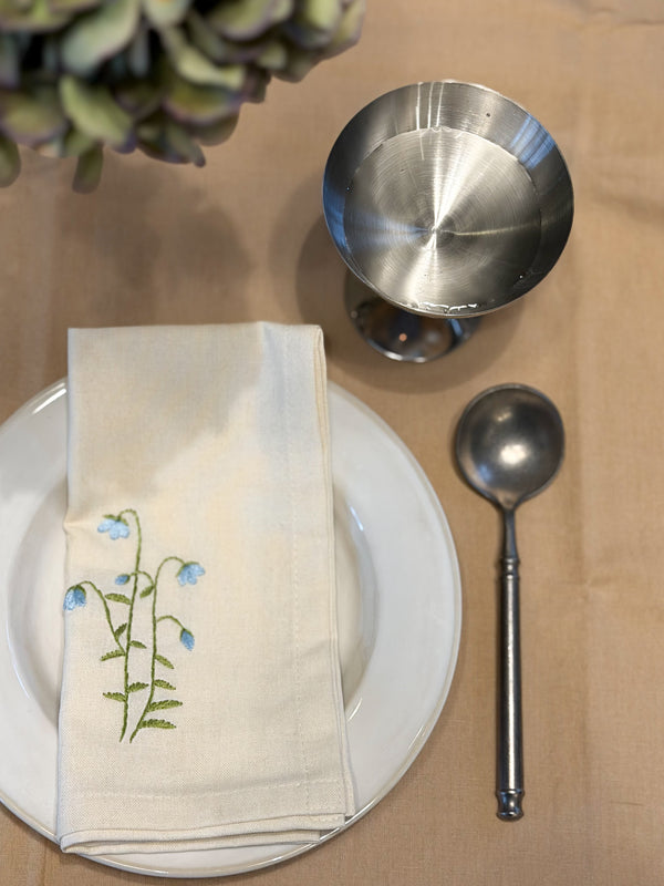 Duk med frynser, Beige
