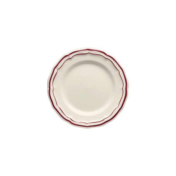 Gien Les Filet burgundy, liten frokosttallerken