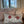 Helene Blanche pute, Moirè stripe amber / italiensk tekstil 60x40